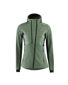 Löffler Women's HOODED HYBRIDJACKET ALESSA PL60 30078 PINE 327