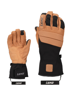 Lenz Men's think about ski glove braun/schwarz