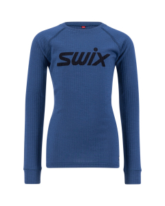 Swix RaceX merino LS Junior Lake blue