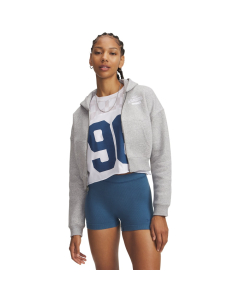 UA Women's Icon Fleece 6010978 011 Mod Gray Light Heather-white