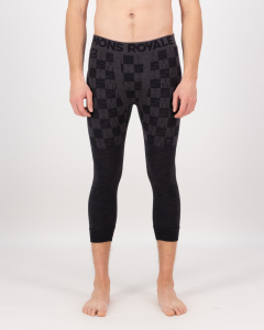 Mons Royale Men's Ascender Merino 3/4 Legging forged iron/black