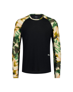Mons Royale Men's Temple Merino LS bush camo/black