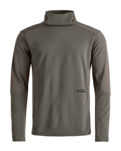 Ortovox Men's FLEECE CORD HOODIE dark grey brown