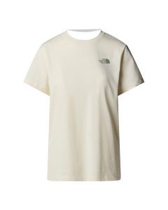 TNF Women's SS BOX NSE RELAXED TEE White Dune/Slate Moss