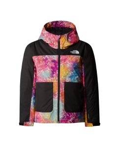 TNF Girls FREEDOM INSULATED JACKET RADIANT POPPY BLOWING W
