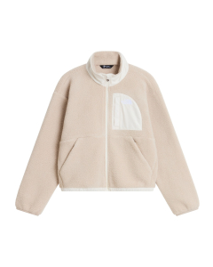 TNF Girls YUMIORI OFF-PEAK F/Z JACKET TIMELESS TAUPE/WHITE DUNE