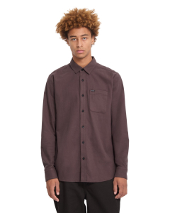 Volcom Men's CADEN SOLID LONGSLEEVE RAISIN