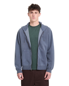 Volcom Men's SINGLE STONE PW ZIP Hoodie STORM BLUE