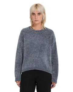 Volcom Women's BUBBLE TEASE SWEATER STORM BLUE