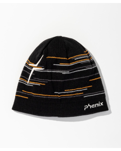Phenix Random Border Knit Beanie black