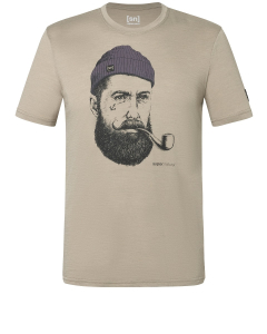 Super Natural Men's SN SAILOR TEE 80C Fallen Rock/Jet Black/Rais