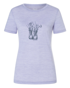 Super Natural Women's Flower Boots Tee 11F Candy Melange/Turb