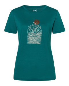 Super.Natural Women's PREIKESTOLEN CLIFFS TEE 27I