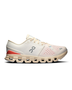 ON Women's Cloud X 4 ivory-salmon