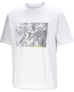 Arcteryx Men's Kragg Cotton Lithographica SS White Light