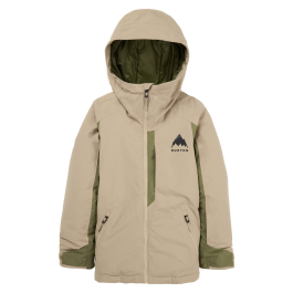Burton Kids Hillslope 2L Jacket Summit Taupe/Forest Moss | Insider