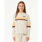 Rip Curl Girls REVIVAL PANNELLED CREW OATMEAL MARLE